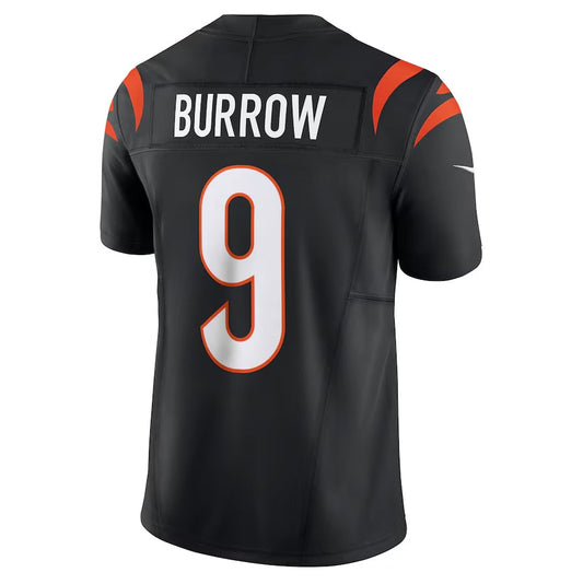 C.Bengals #9 Joe Burrow Black Vapor F.U.S.E. Limited Stitched American Football Jerseys