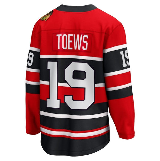 C.Blackhawks #19 Jonathan Toews Fanatics Special Edition 2.0 Breakaway Player Jersey - Red Stitched American Hockey Jersey UNEC