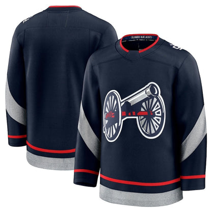 C.Blue Jackets Fanatics 2025 Stadium Series Premium Jersey - Navy Stitched American Hockey Jersey UNEC