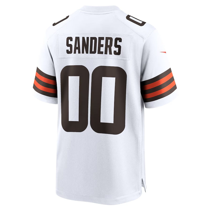 C.Browns #00 Shedeur Sanders White 2025 Draft Game Stitched American Football Jerseys