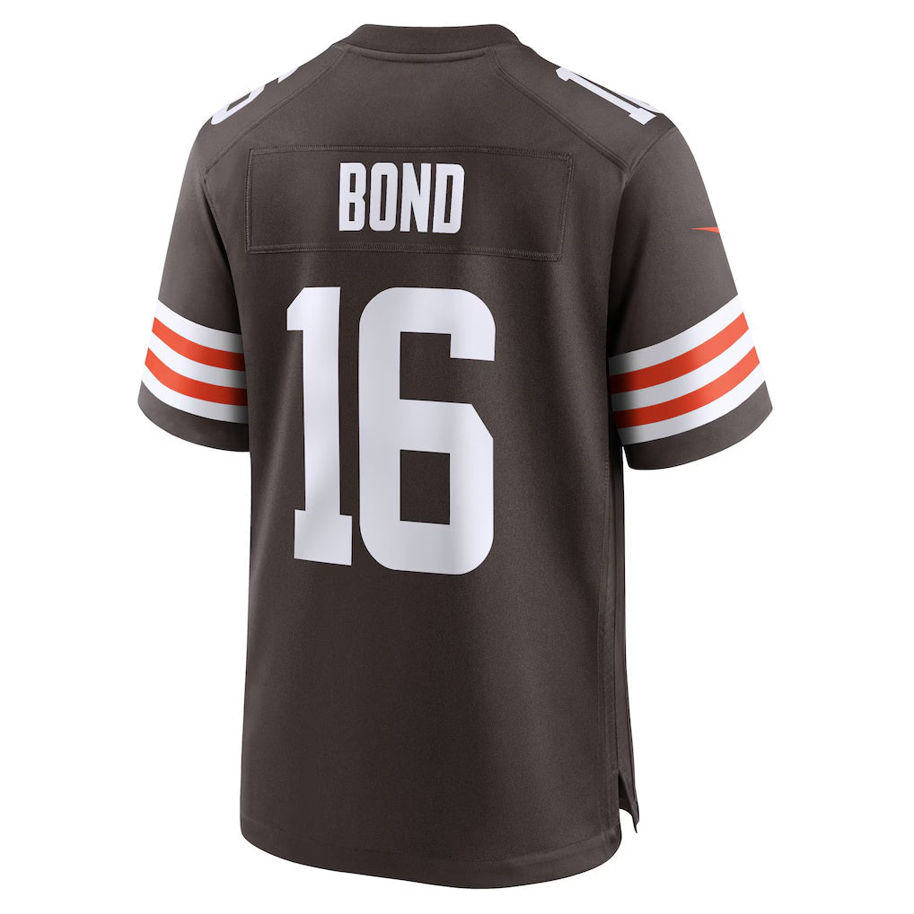 C.Browns #16 Isaiah Bond Brown Team Game Stitched American Football Jerseys UNEC