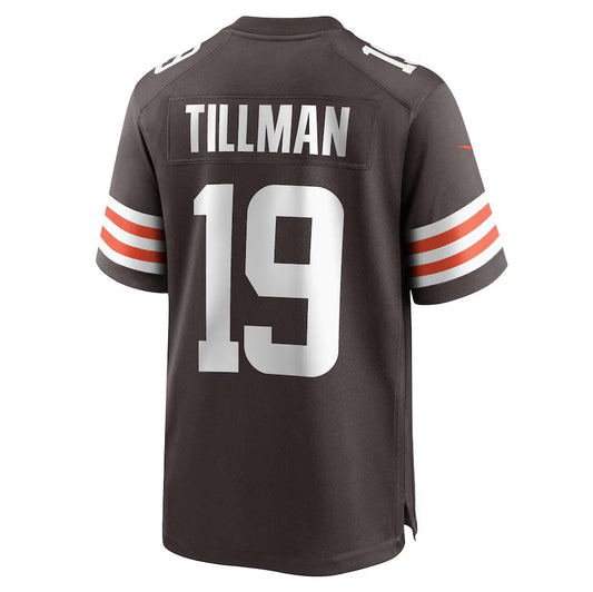 C.Browns #19 Cedric Tillman Brown Game Stitched American Football Jerseys