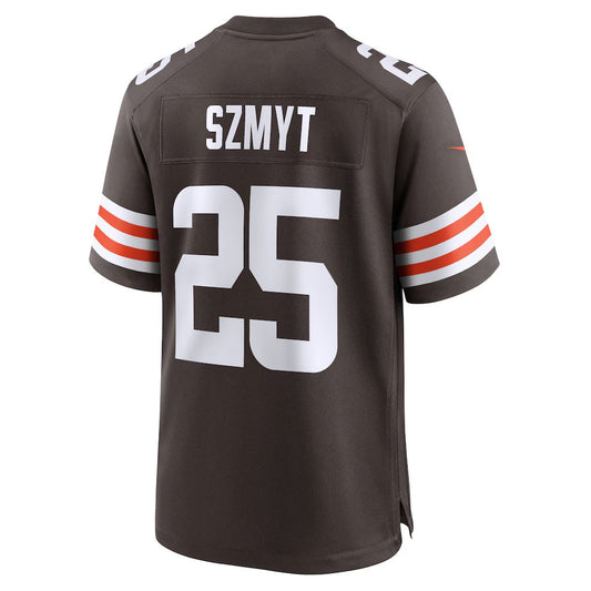 C.Browns #25 Andre Szmyt Brown Team Game Stitched American Football Jerseys