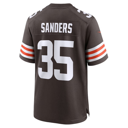 C.Browns #35 Raheim Sanders Brown Team Game Stitched American Football Jerseys UNEC