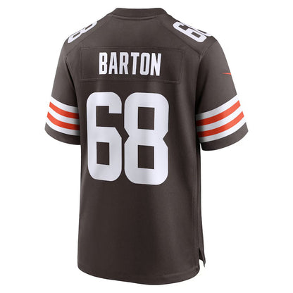 C.Browns #68 Jackson Barton Brown Team Game Stitched American Football Jerseys