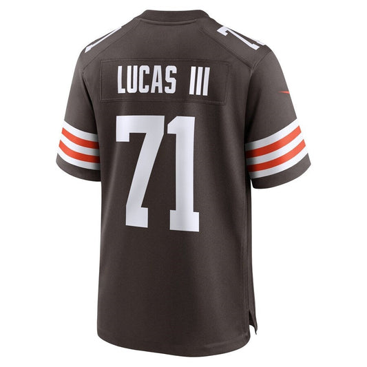 C.Browns #71 Cornelius Lucas Brown Team Game Stitched American Football Jerseys