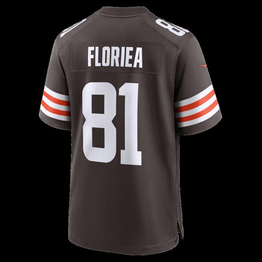 C.Browns #81 Luke Floriea Brown Team Game Stitched American Football Jerseys UNEC