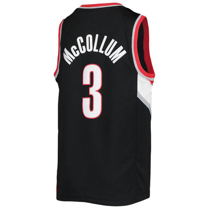 P.Trail Blazers #3 C.J. McCollum 2021-22 Diamond Swingman Jersey Icon Edition Black Stitched American Basketball Jersey UNEC
