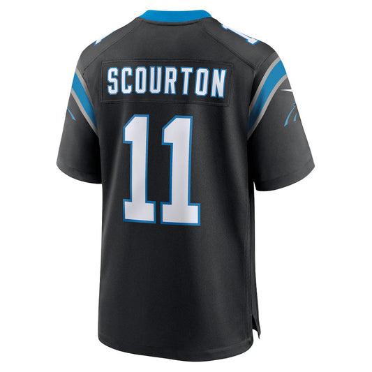 C.Panthers #11 Nic Scourton Black Team Game Stitched American Football Jerseys UNEC