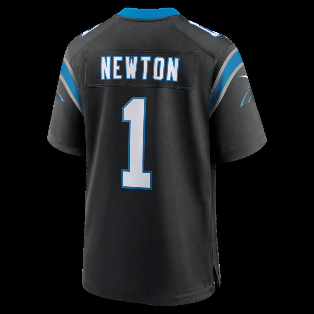 C.Panthers #1 Cam Newton Black Team Retired Game Stitched American Football Jerseys CustomName