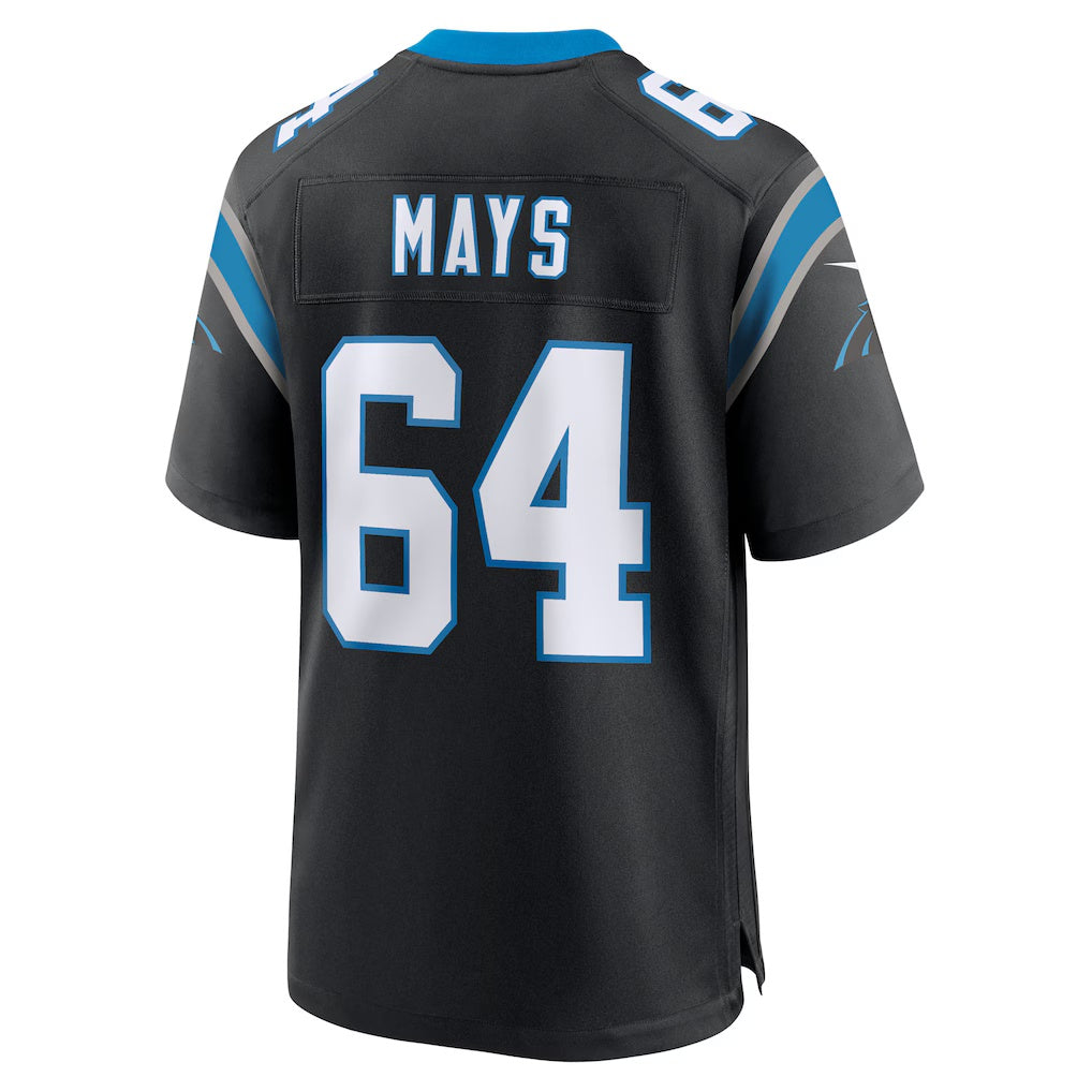 C.Panthers #64 Cade Mays Black Team Game Stitched American Football Jerseys UNEC