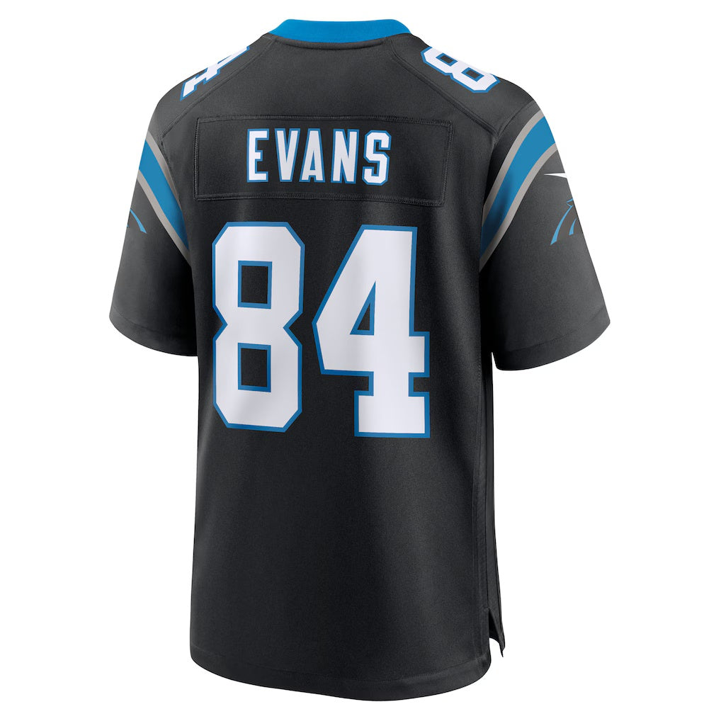 C.Panthers #84 Mitchell Evans Black Team Game Stitched American Football Jerseys UNEC