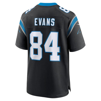 C.Panthers #84 Mitchell Evans Black Team Game Stitched American Football Jerseys UNEC