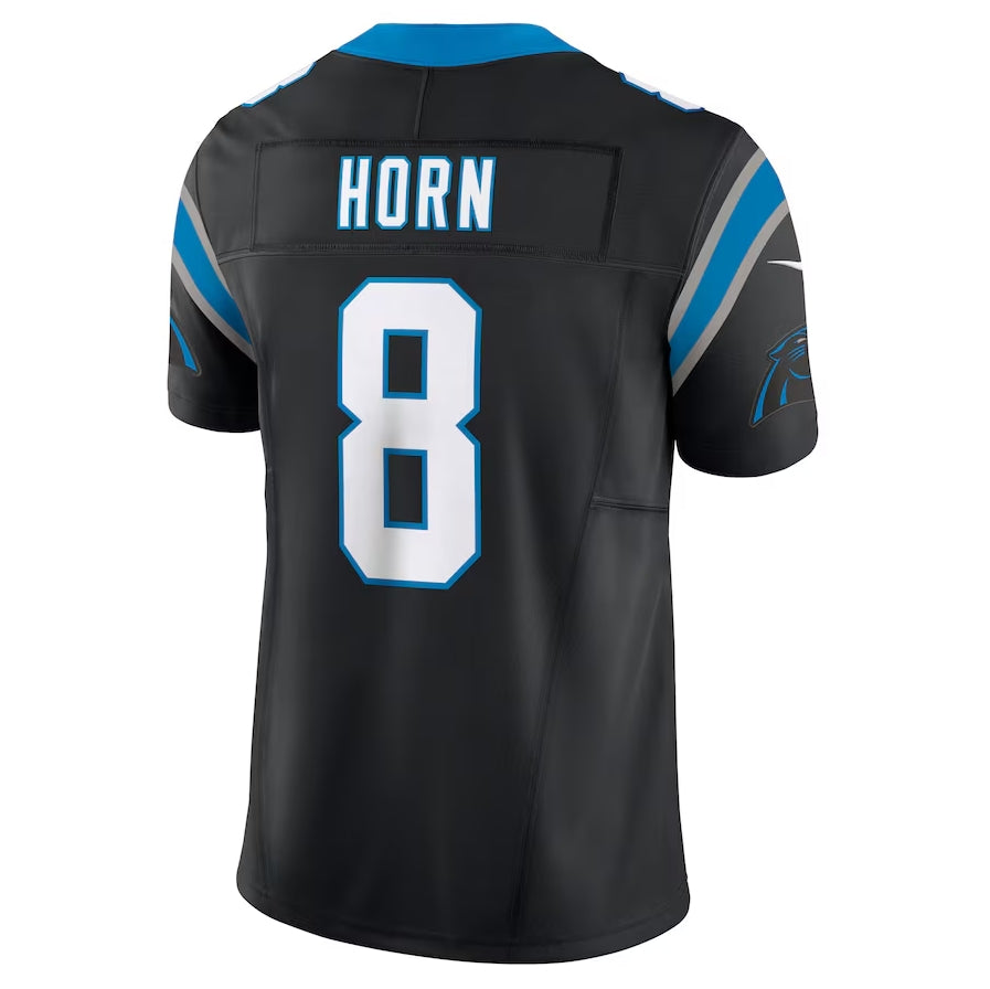 C.Panthers #8 Jaycee Horn Black Vapor F.U.S.E. Limited Stitched American Football Jerseys
