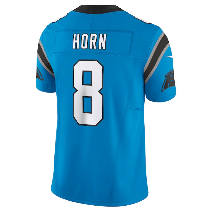 C.Panthers #8 Jaycee Horn Blue Vapor F.U.S.E. Limited Stitched American Football Jerseys