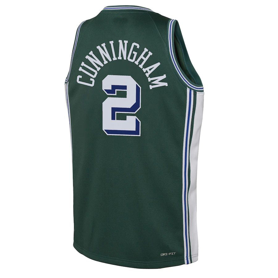 D.Pistons #2 Cade Cunningham 2022-23 Swingman Jersey City Edition Green Stitched American Basketball Jersey UNEC