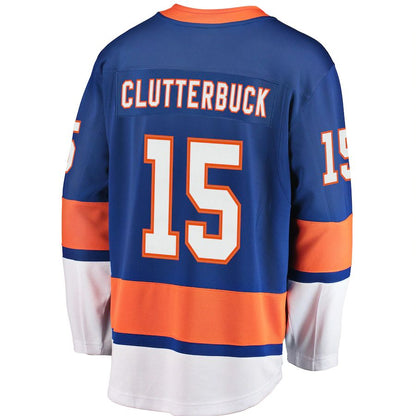 NY.Islanders #15 Cal Clutterbuck Fanatics Branded Breakaway Player Jersey Royal Stitched American Hockey Jersey UNEC