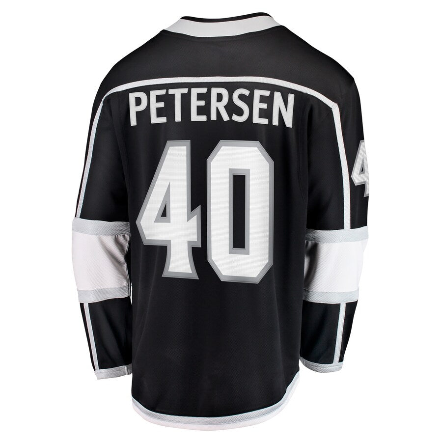 LA.Kings #40 Cal Petersen Fanatics Branded Home Breakaway Player Jersey Black Stitched American Hockey Jersey UNEC
