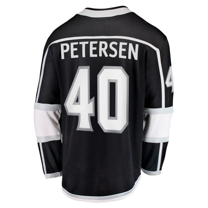LA.Kings #40 Cal Petersen Fanatics Branded Home Breakaway Player Jersey Black Stitched American Hockey Jersey UNEC