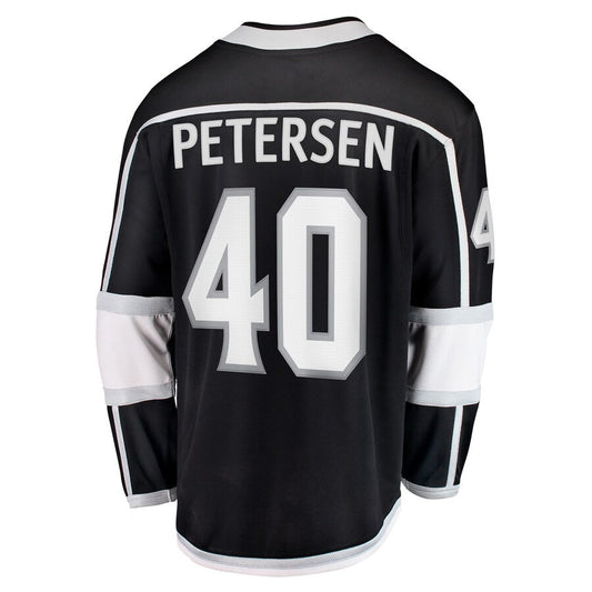 LA.Kings #40 Cal Petersen Fanatics Branded Home Breakaway Player Jersey Black Stitched American Hockey Jersey UNEC