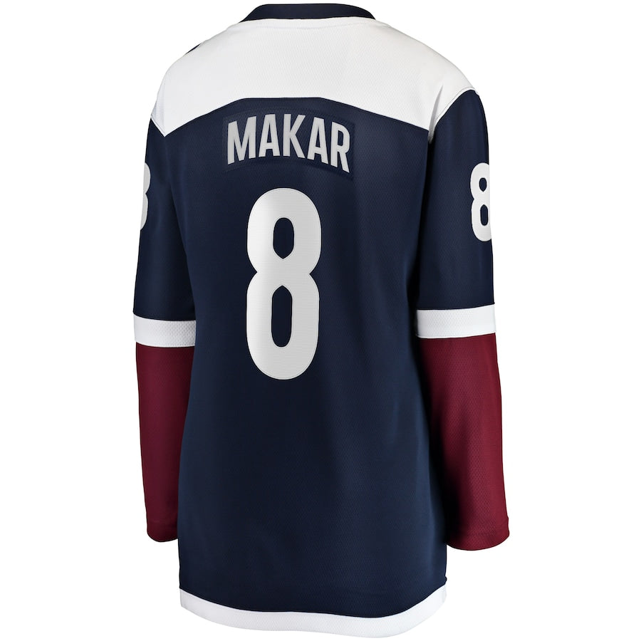 C.Avalanche #8 Cale Makar Fanatics Branded Alternate Premier Breakaway Player Jersey Stitched American Hockey Jersey UNEC