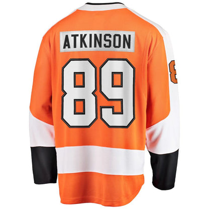 P.Flyers #89 Cam Atkinson Fanatics Branded Breakaway Player Jersey  Orange Stitched American Hockey Jersey UNEC