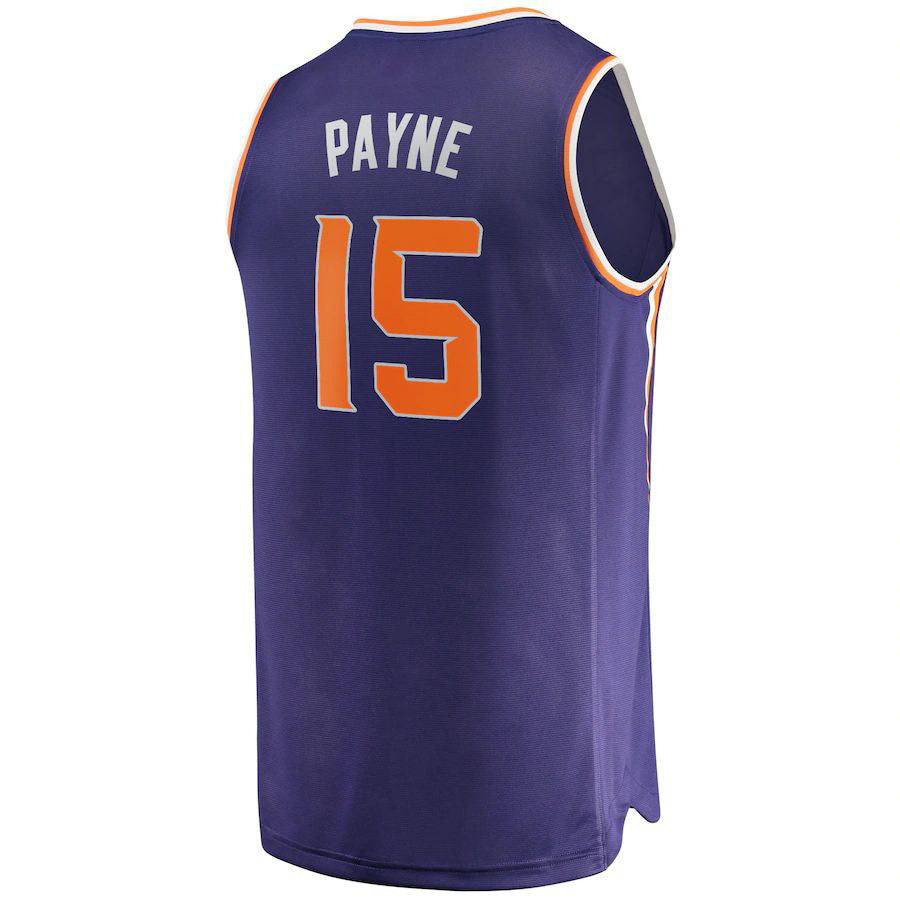 P.Suns #15 Cameron Payne Fanatics Branded  2021-22 Fast Break Replica Jersey Icon Edition Purple Stitched American Basketball Jersey UNEC