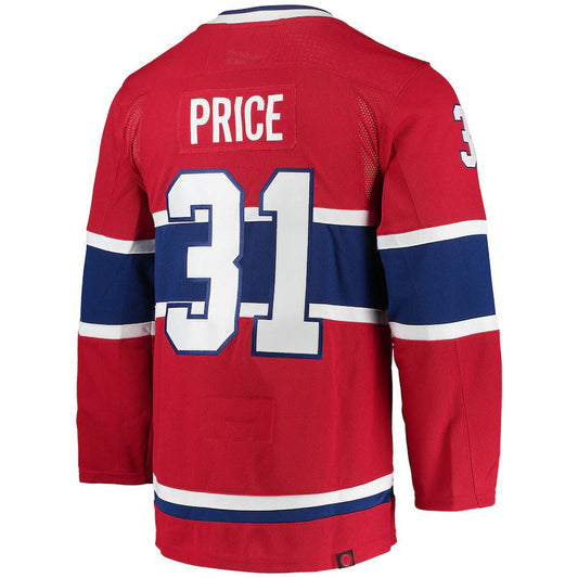 M.Canadiens #31 Carey Price  Home Primegreen Authentic Pro Player Jersey Red Stitched American Hockey Jersey UNEC