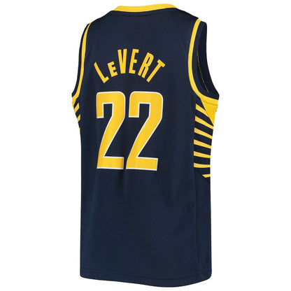 IN.Pacers #22 Caris LeVert 2020-21 Swingman Jersey Navy Icon Edition Stitched American Basketball Jersey UNEC