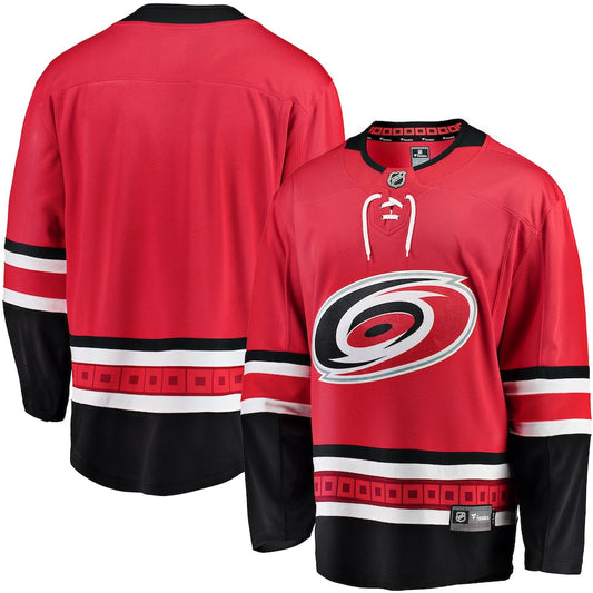 C.Hurricanes Fanatics Branded Breakaway Home Jersey Red Stitched American Hockey Jersey UNEC