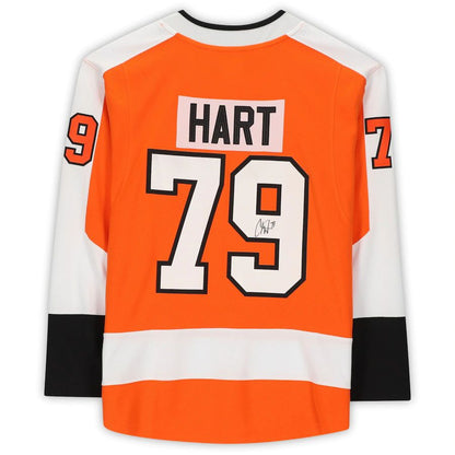 P.Flyers #79 Carter Hart Fanatics Authentic Autographed Breakaway Jersey Orange Stitched American Hockey Jersey UNEC