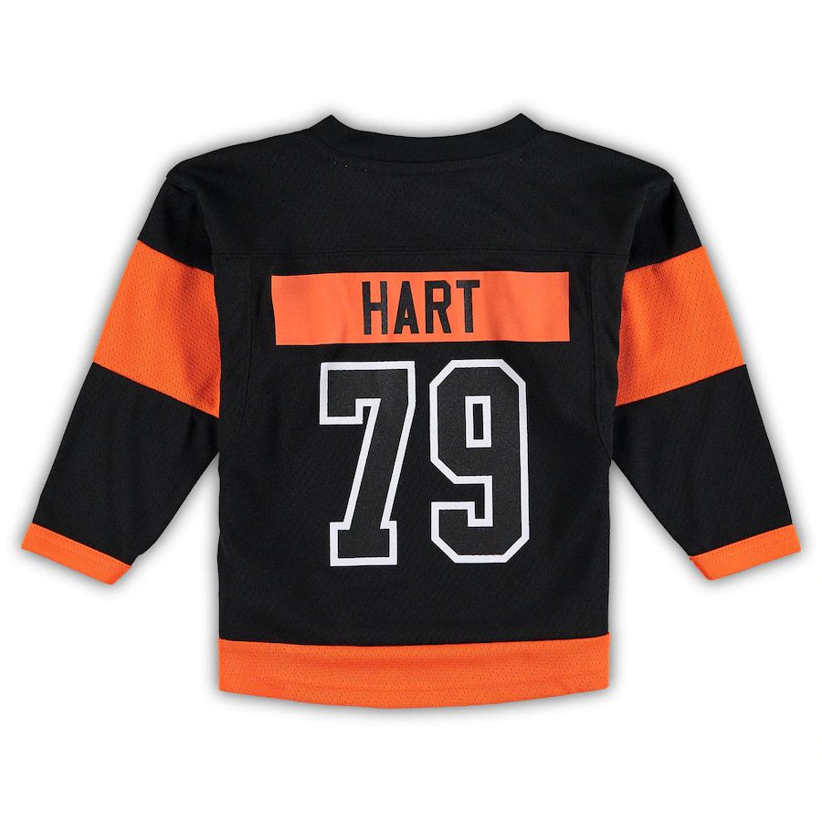 P.Flyers #79 Carter Hart Toddler 2018-19 Alternate Replica Player Jersey Stitched American Hockey Jersey UNEC