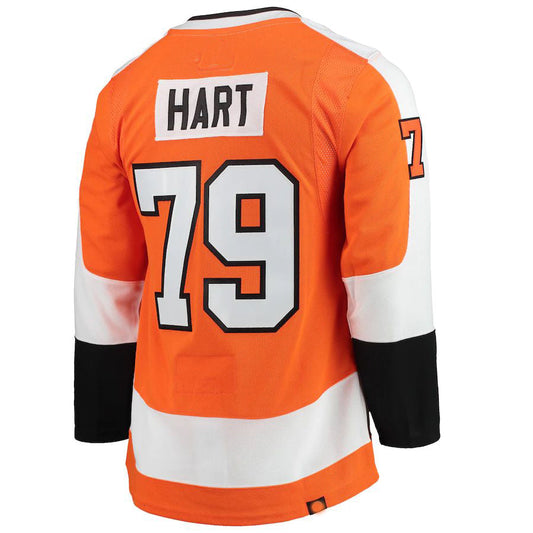 P.Flyers #79 Carter Hart Home Primegreen Authentic Pro Player Jersey Orange Stitched American Hockey Jersey UNEC