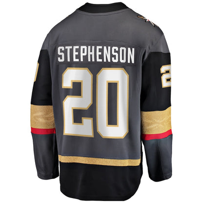 V.Golden Knights #20 Chandler Stephenson Fanatics Branded Alternate Breakaway Player Jersey Gray Fanatics Jersey Stitched American Hockey Jersey UNEC