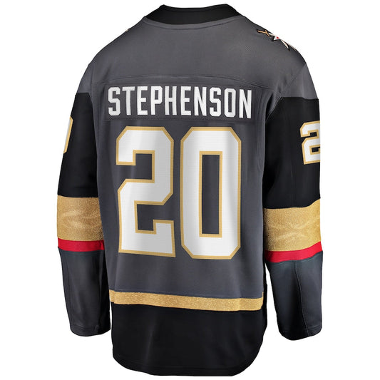 V.Golden Knights #20 Chandler Stephenson Fanatics Branded Alternate Breakaway Player Jersey Gray Fanatics Jersey Stitched American Hockey Jersey UNEC