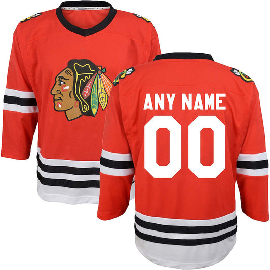 Custom C.Blackhawks Infant Replica Red Stitched American Hockey Jersey UNEC