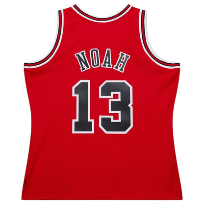 C.Bulls #13 Joakim Noah Mitchell & Ness 2013-14 Hardwood Classics Swingman Jersey - Red American Basketball Jersey UNEC