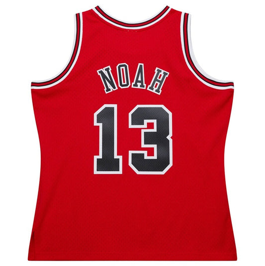 C.Bulls #13 Joakim Noah Mitchell & Ness 2013-14 Hardwood Classics Swingman Jersey - Red American Basketball Jersey UNEC