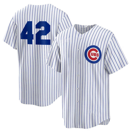 Chicago Cubs Home 2025 Jackie Robinson Day Replica Jersey - White Stitched Baseball Jersey