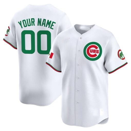 Custom Chicago Cubs Mexico Vapor Premier Limited V3¨C All Stitched Baseball Jersey