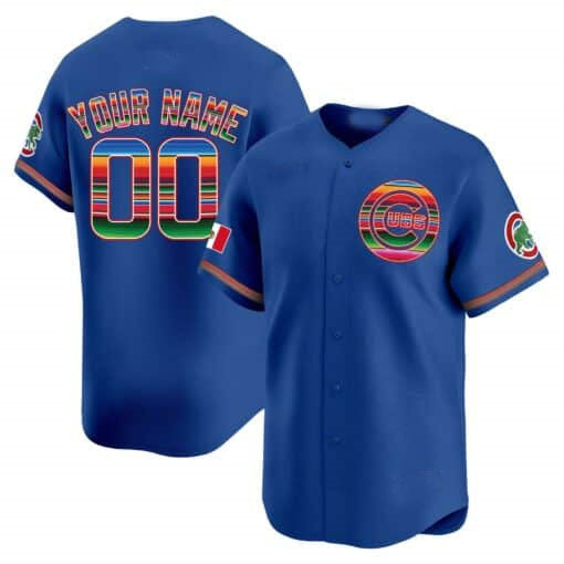 Custom Chicago Cubs Mexico Vapor Premier Limited¨C All Stitched Baseball Jersey