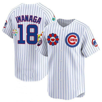 Chicago Cubs #18 Sh¨­ta Imanaga White 2025 Tokyo Series Limited Stitched Baseball Jersey