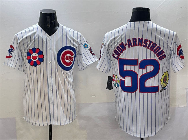 Chicago Cubs #52 Pete Crow-Armstrong White 2025 Tokyo Series Limited Stitched Baseball Jersey