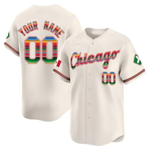 Custom Chicago White Sox Mexico Vapor Premier Limited V3 ¨C All Stitched Baseball Jersey