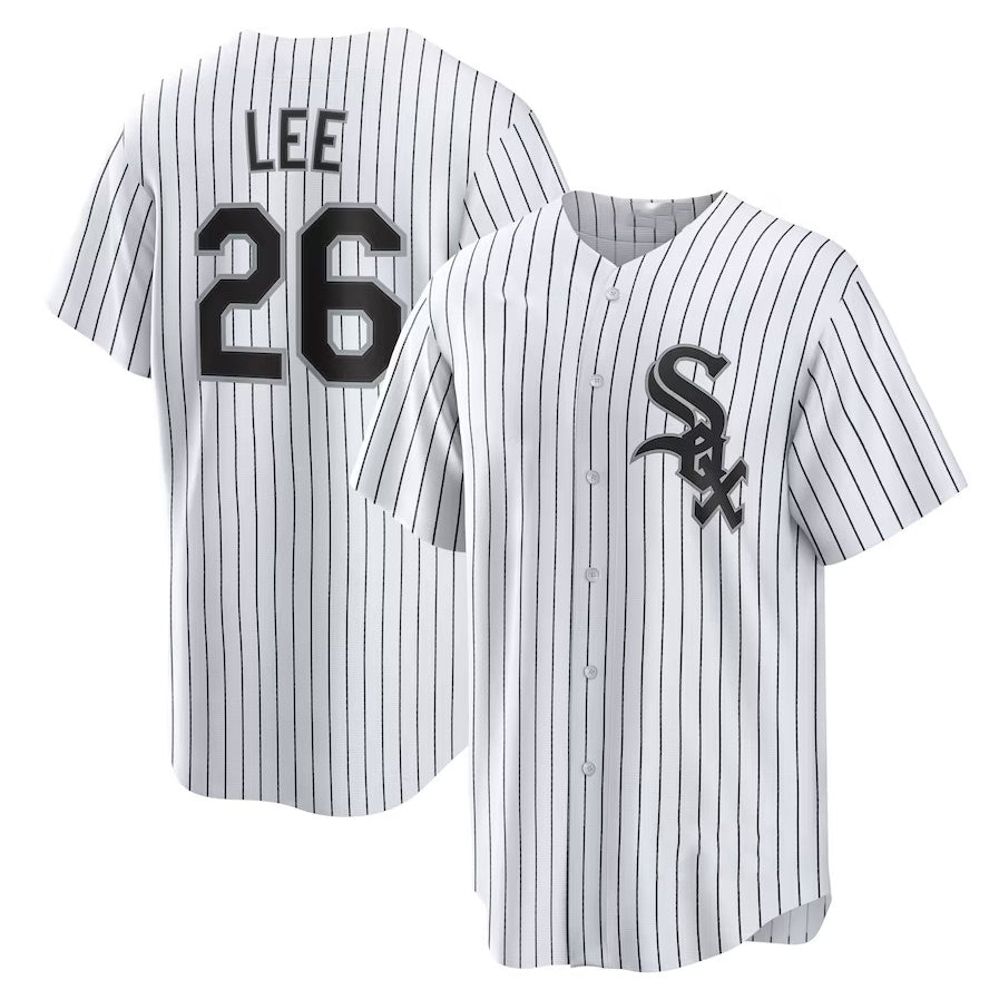 Chicago White Sox #26 Korey Lee Home Replica Jersey - White Stitched Baseball Jersey
