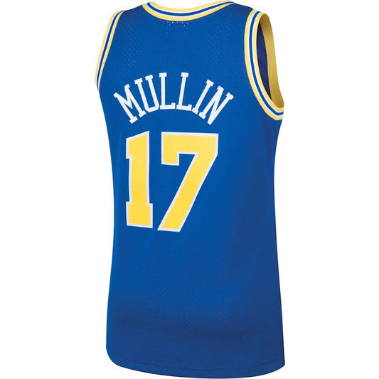 G.State Warriors #17 Chris Mullin Mitchell & Ness 1993-94 Hardwood Classics Swingman Player Jersey Royal Stitched American Basketball Jersey UNEC