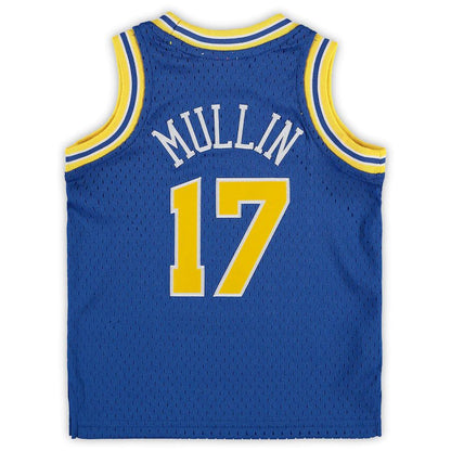 G.State Warriors #17 Chris Mullin Mitchell & Ness Infant 1993-94 Hardwood Classics Retired Player Jersey Royal Stitched American Basketball Jersey UNEC