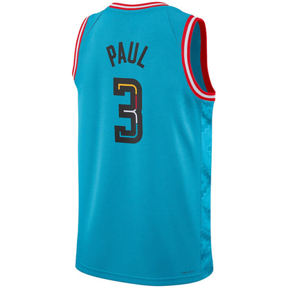 P.Suns #3 Chris Paul Unisex 2022-23 Swingman Jersey City Edition Turquoise Stitched American Basketball Jersey UNEC