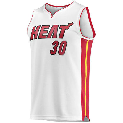 M.Heat #30 Chris Silva Fanatics Branded  Fast Break Replica Player Jersey White Association Edition Stitched American Basketball Jersey UNEC