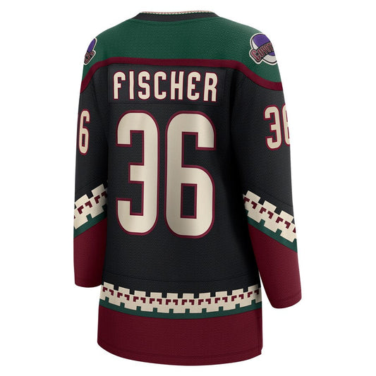 A.Coyotes #36 Christian Fischer Fanatics Branded Home Breakaway Player Jersey Black Stitched American Hockey Jersey UNEC